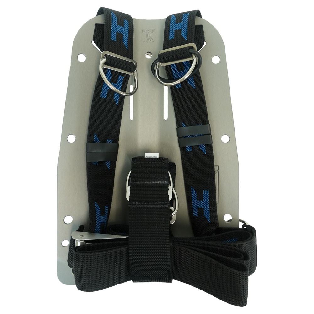 Aluminium hardcoated backplate and harness